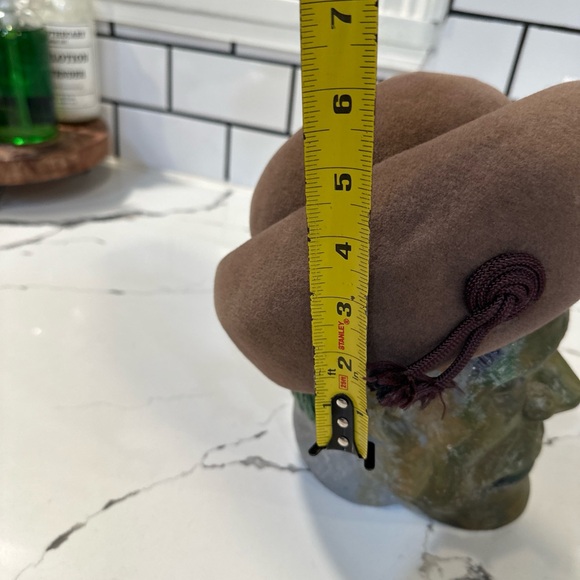 Vintage Evelyn Varon Ladies Hat Brown Wool 50’s 60’s - Picture 6 of 12